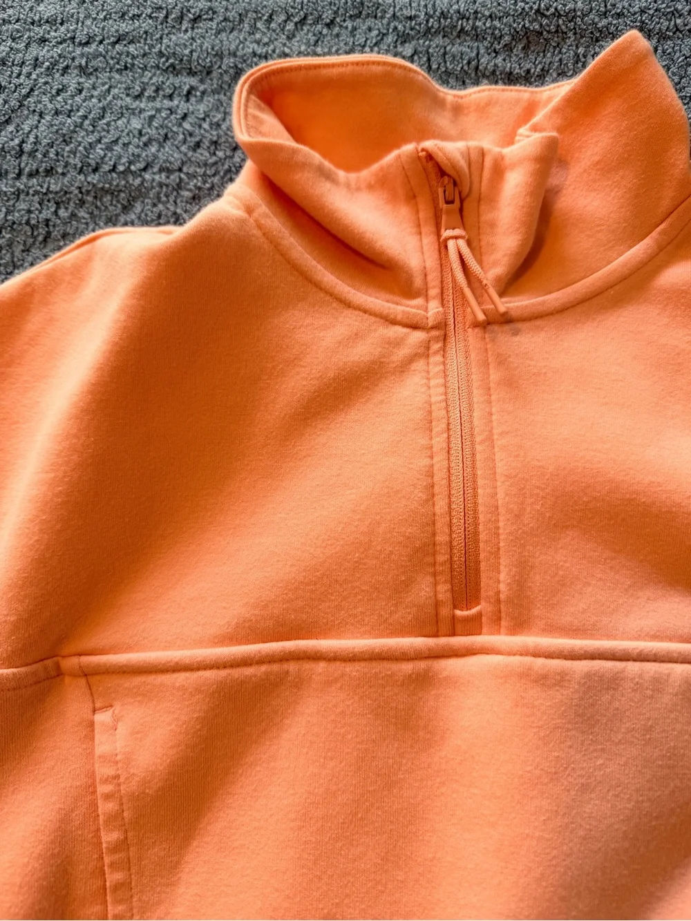 Old Navy Kids Bright Orange Half-Zip Sweatshirt